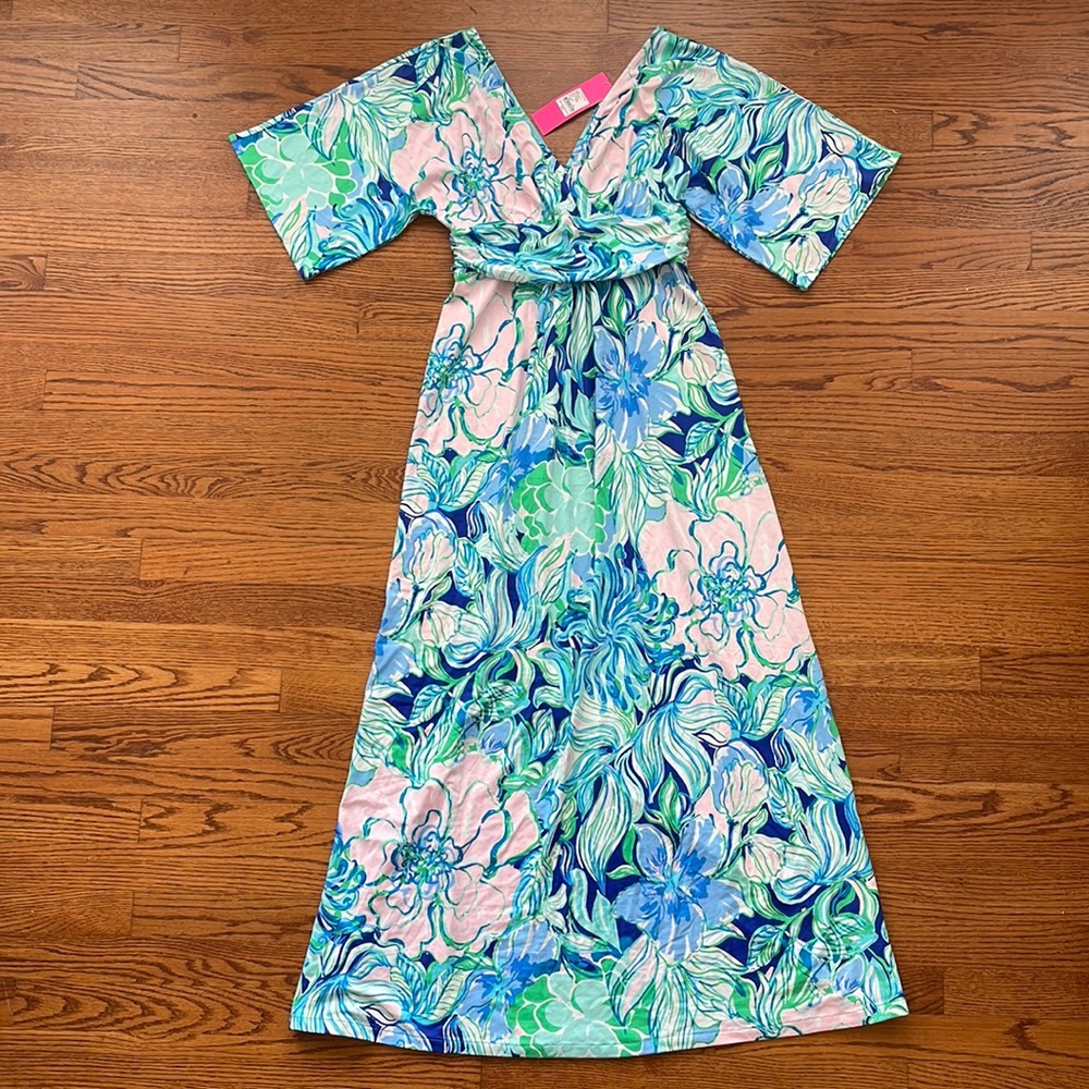 NWT Lilly Pulitzer Parigi Maxi Dress, size medium.